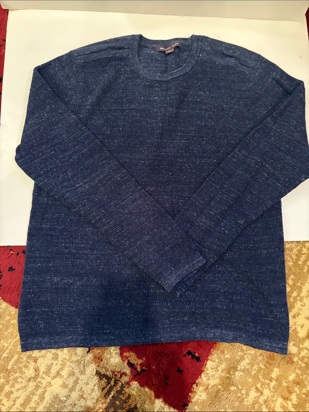 Michael Kors Men's Crewneck Sweater in Dark Blue Heather